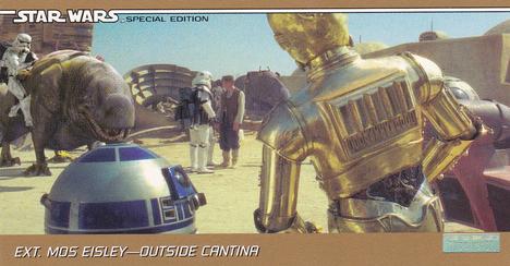 1997 Topps Widevision The Star Wars Trilogy Special Edition #21 Dismounting a Dewback Front