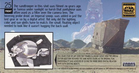 1997 Topps Widevision The Star Wars Trilogy Special Edition #25 Patrolling With a Droid Back