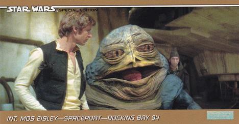 1997 Topps Widevision The Star Wars Trilogy Special Edition #29 Han and Jabba Side-by-Side Front