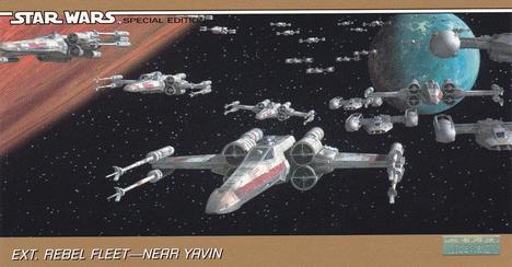 1997 Topps Widevision The Star Wars Trilogy Special Edition #40 X-Wing Fleet Front