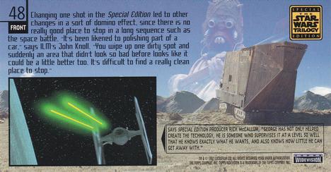 1997 Topps Widevision The Star Wars Trilogy Special Edition #48 TIE Fires Back
