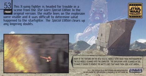 1997 Topps Widevision The Star Wars Trilogy Special Edition #53 Surface Explosion Back