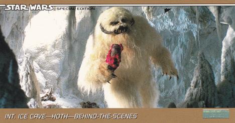 1997 Topps Widevision The Star Wars Trilogy Special Edition #63 Wampa Approaches Front