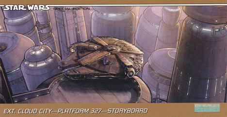 1997 Topps Widevision The Star Wars Trilogy Special Edition #65 Landing Platform Sketch Front