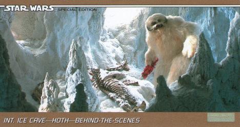 1997 Topps Widevision The Star Wars Trilogy Special Edition #62 Wampa Feasting Front