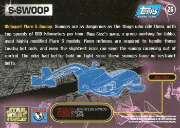 1997 Topps Star Wars Vehicles #26 S-Swoop Back
