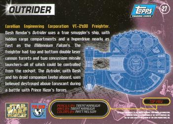1997 Topps Star Wars Vehicles #27 Outrider Back