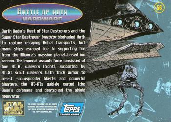 1997 Topps Star Wars Vehicles #56 Battle Of Hoth Back