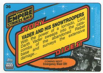 1999 Topps Chrome Archives Star Wars #36 Vader and His Snowtroopers Back