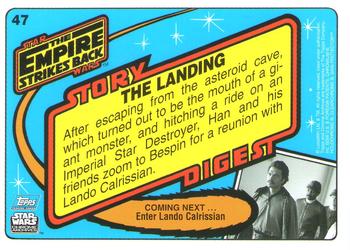 1999 Topps Chrome Archives Star Wars #47 The Landing Back