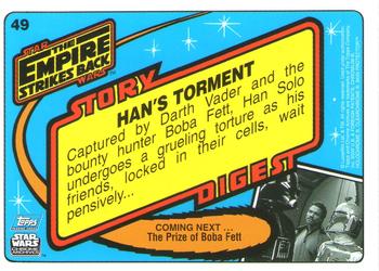 1999 Topps Chrome Archives Star Wars #49 Han's Torment Back