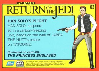 1999 Topps Chrome Archives Star Wars #63 Han Solo's Plight Back