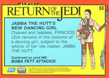 1999 Topps Chrome Archives Star Wars #68 Jabba The Hutt's New Dancing Girl Back
