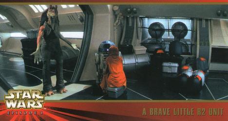 1999 Topps Widevision Star Wars: Episode I #22 A Brave Little R2 Unit Front