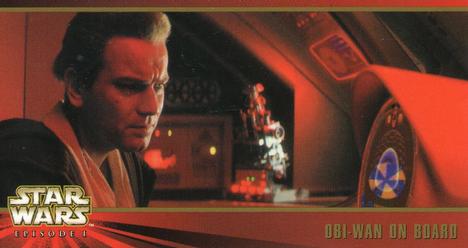 1999 Topps Widevision Star Wars: Episode I #27 Obi-Wan On Board Front