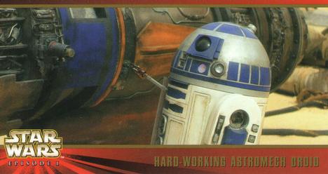 1999 Topps Widevision Star Wars: Episode I #40 Hard Working Astromech Droid Front