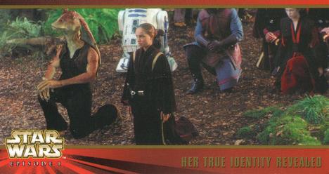 1999 Topps Widevision Star Wars: Episode I #63 Her True Identity Revealed Front