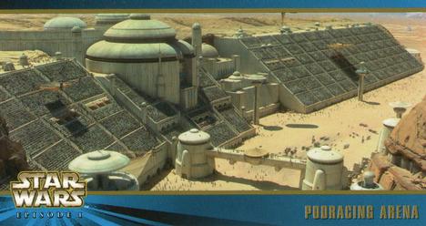 1999 Topps Widevision Star Wars: Episode I Series 2 #21 Podracing Arena Front