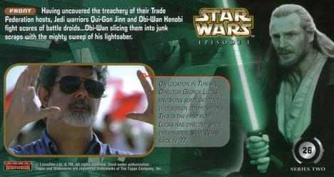 1999 Topps Widevision Star Wars: Episode I Series 2 #26 Jedi Reprisal Back