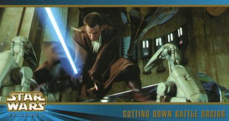 1999 Topps Widevision Star Wars: Episode I Series 2 #33 Cutting Down Battle Droids Front