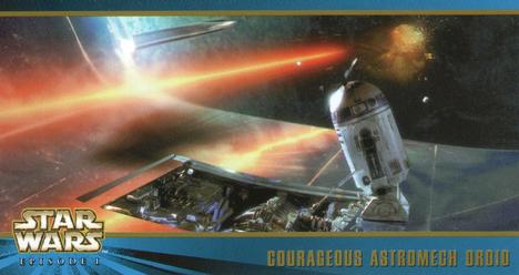 1999 Topps Widevision Star Wars: Episode I Series 2 #34 Courageous Astromech Droid Front