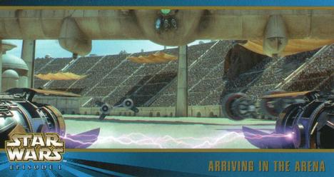 1999 Topps Widevision Star Wars: Episode I Series 2 #42 Arriving in the Arena Front