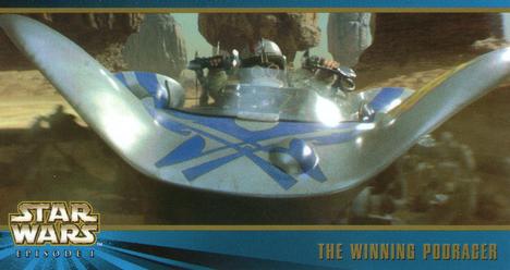 1999 Topps Widevision Star Wars: Episode I Series 2 #54 The Winning Podracer Front