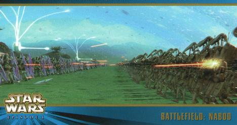 1999 Topps Widevision Star Wars: Episode I Series 2 #59 Battlefield:  Naboo Front