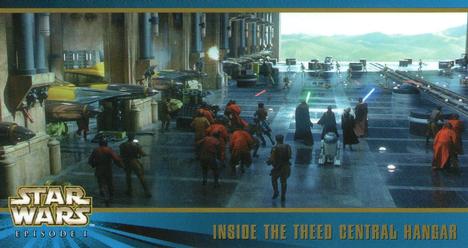 1999 Topps Widevision Star Wars: Episode I Series 2 #62 Inside the Theed Central Hangar Front