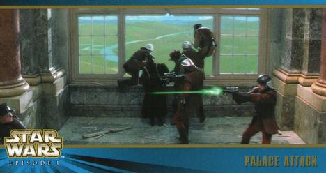 1999 Topps Widevision Star Wars: Episode I Series 2 #66 Palace Attack Front