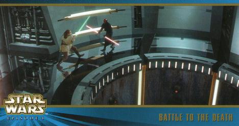 1999 Topps Widevision Star Wars: Episode I Series 2 #76 Battle to the Death Front