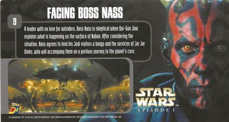 2000 Topps 3Di Star Wars: Episode I #9 Facing Boss Nass Back