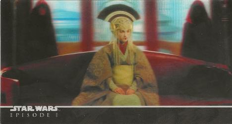 2000 Topps 3Di Star Wars: Episode I #23 Decision at Coruscant Front