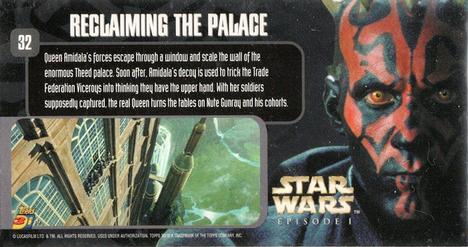 2000 Topps 3Di Star Wars: Episode I #32 Reclaiming the Palace Back