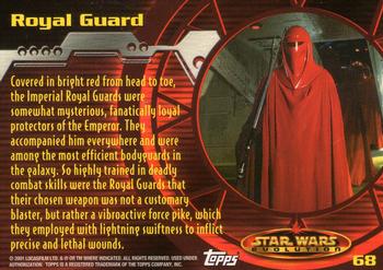 2001 Topps Star Wars Evolution #68 Royal Guard Back