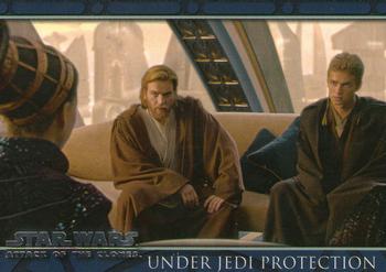 2002 Topps Star Wars: Attack of the Clones #28 Under Jedi Protection Front