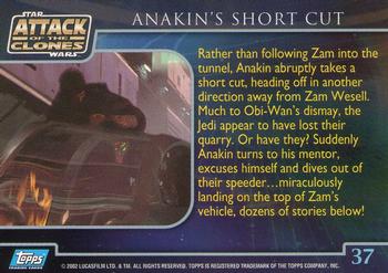 2002 Topps Star Wars: Attack of the Clones #37 Anakin's Short Cut Back