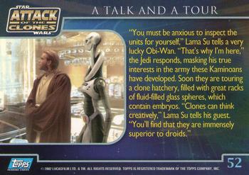2002 Topps Star Wars: Attack of the Clones #52 A Talk And A Tour Back