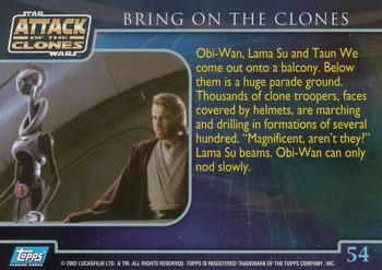 2002 Topps Star Wars: Attack of the Clones #54 Bring On The Clones Back