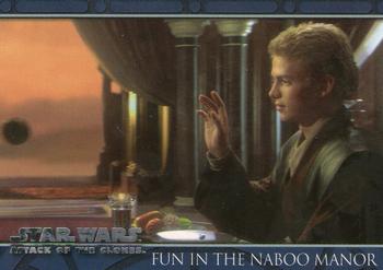 2002 Topps Star Wars: Attack of the Clones #57 Fun In The Naboo Manor Front