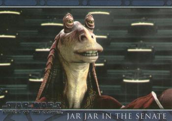 2002 Topps Star Wars: Attack of the Clones #82 Jar Jar In The Senate Front
