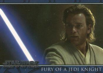 2002 Topps Star Wars: Attack of the Clones #86 Fury Of A Jedi Knight Front