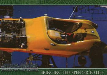 2002 Topps Star Wars: Attack of the Clones #96 Bringing The Speeder To Life Front