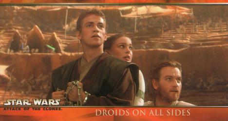 2002 Topps Star Wars: Attack of the Clones Widevision #48 Droids On All Sides Front