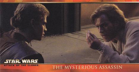 2002 Topps Star Wars: Attack of the Clones Widevision #10 The Mysterious Assassin Front