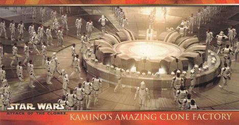 2002 Topps Star Wars: Attack of the Clones Widevision #15 Kamino's Amazing Clone Factory Front