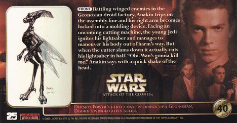 2002 Topps Star Wars: Attack of the Clones Widevision #40 Have Lightsaber, Will Throttle Back