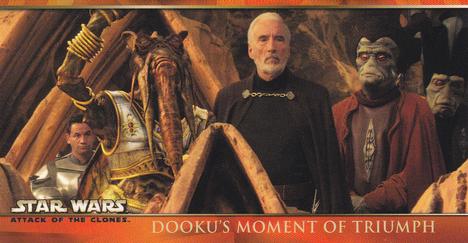 2002 Topps Star Wars: Attack of the Clones Widevision #42 Dooku's Moment Of Triumph Front