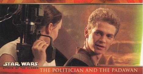 2002 Topps Star Wars: Attack of the Clones Widevision #51 The Politician And The Padawan Front