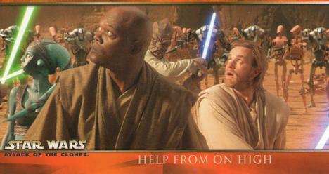2002 Topps Star Wars: Attack of the Clones Widevision #55 Help From On High Front